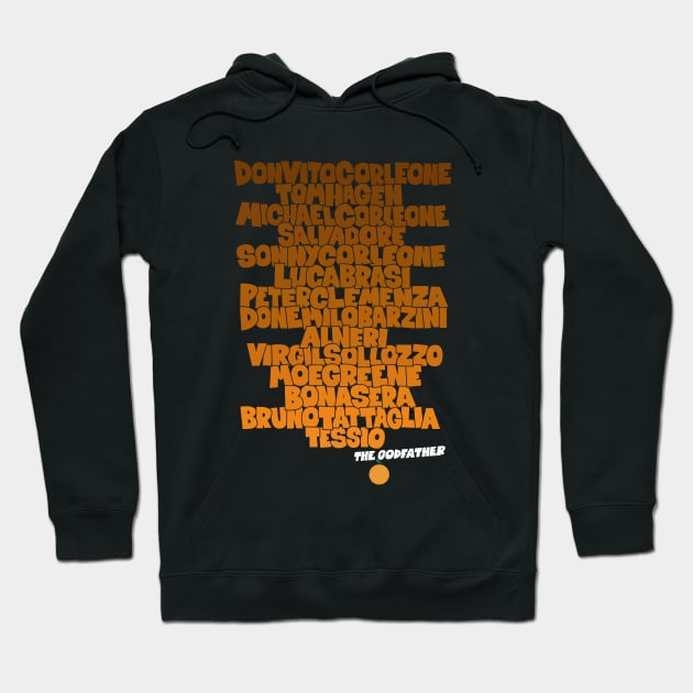 The Godfather: Tribute to the Main Actors of the Classic Hoodie by Boogosh